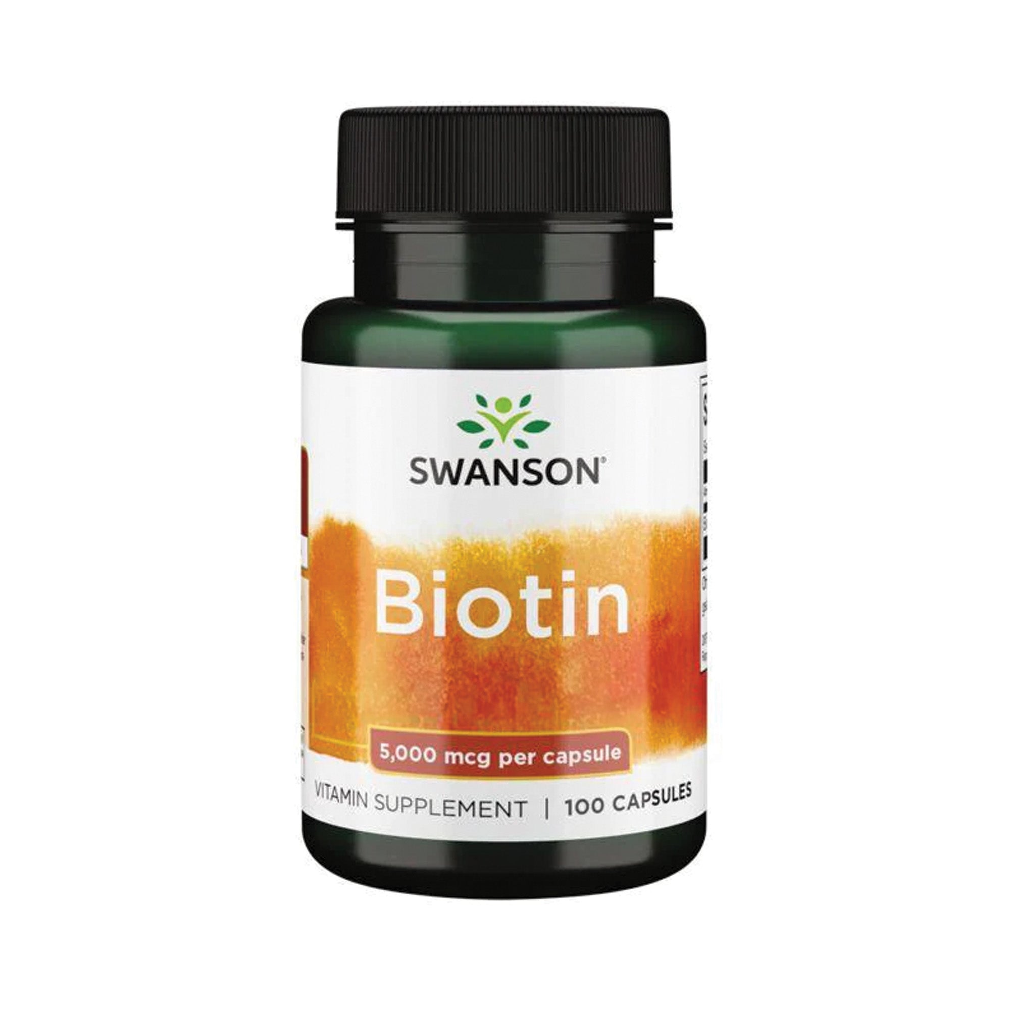 Biotin 5000mcg | 100 vegane Kapseln | Swanson