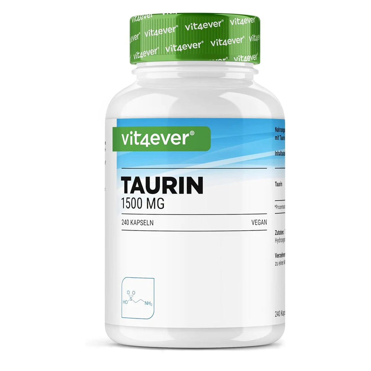 Vit4ever Taurin 1500mg - 240 Kapseln