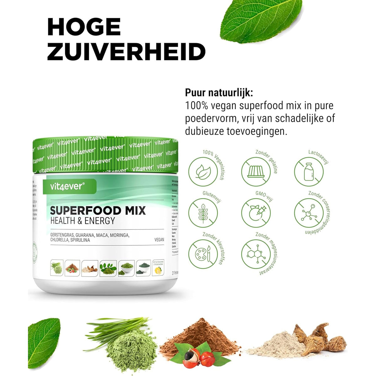 Green Juice Superfood Mix | 420 Gramm | Vit4ever