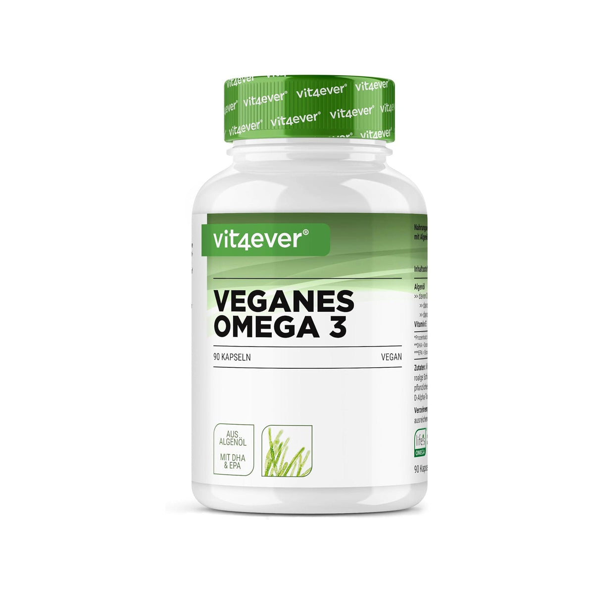 Vegan Omega 3 aus Algenöl | 90 & 120 Softgels | Vit4ever