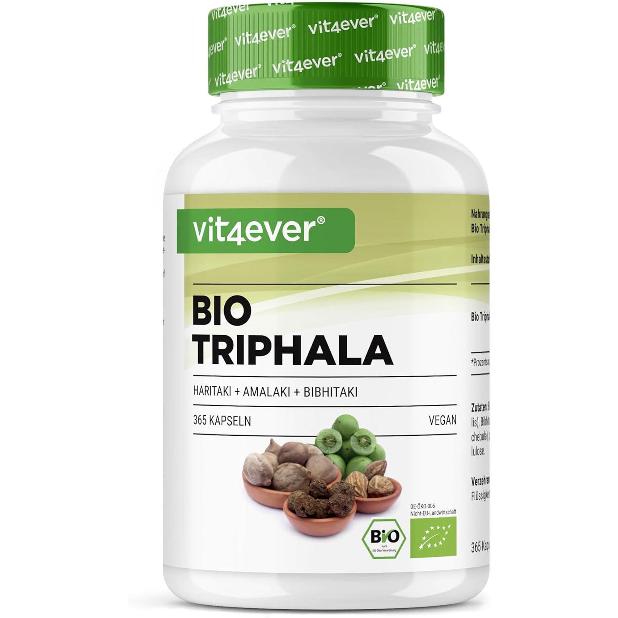 Vit4ever Bio Triphala 10:1 Extrakt - 365 Kapseln