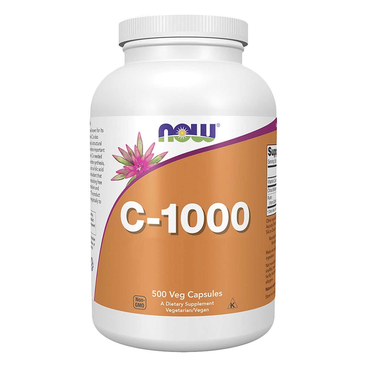 Glas NOW Foods Vitamin C-1000 mit Bioflavonoiden Kapseln, 500 Kapseln #Inhalt_500 Kapseln