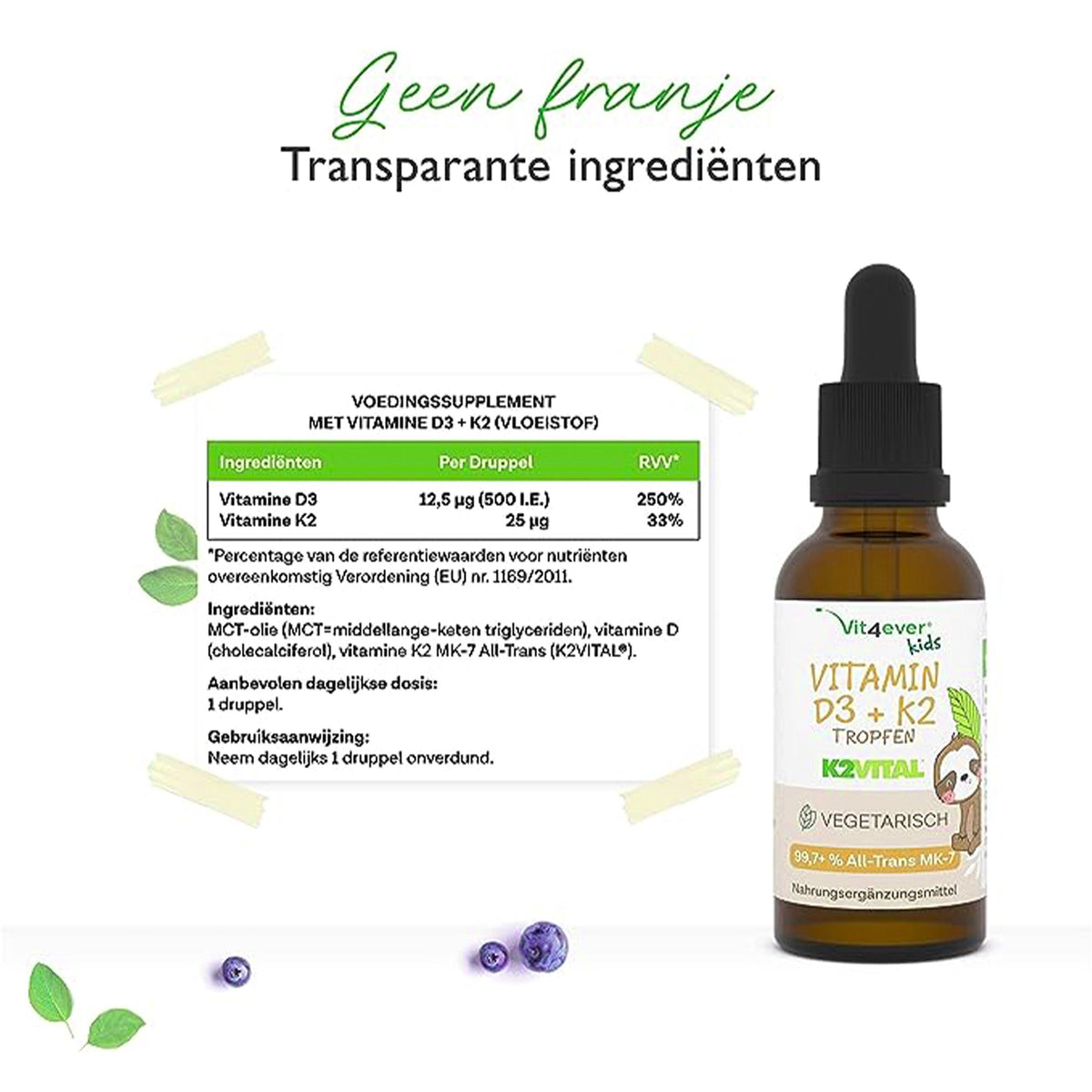 Vitamin D3 + K2 Kids | 10 ml Tropfen | Vit4ever