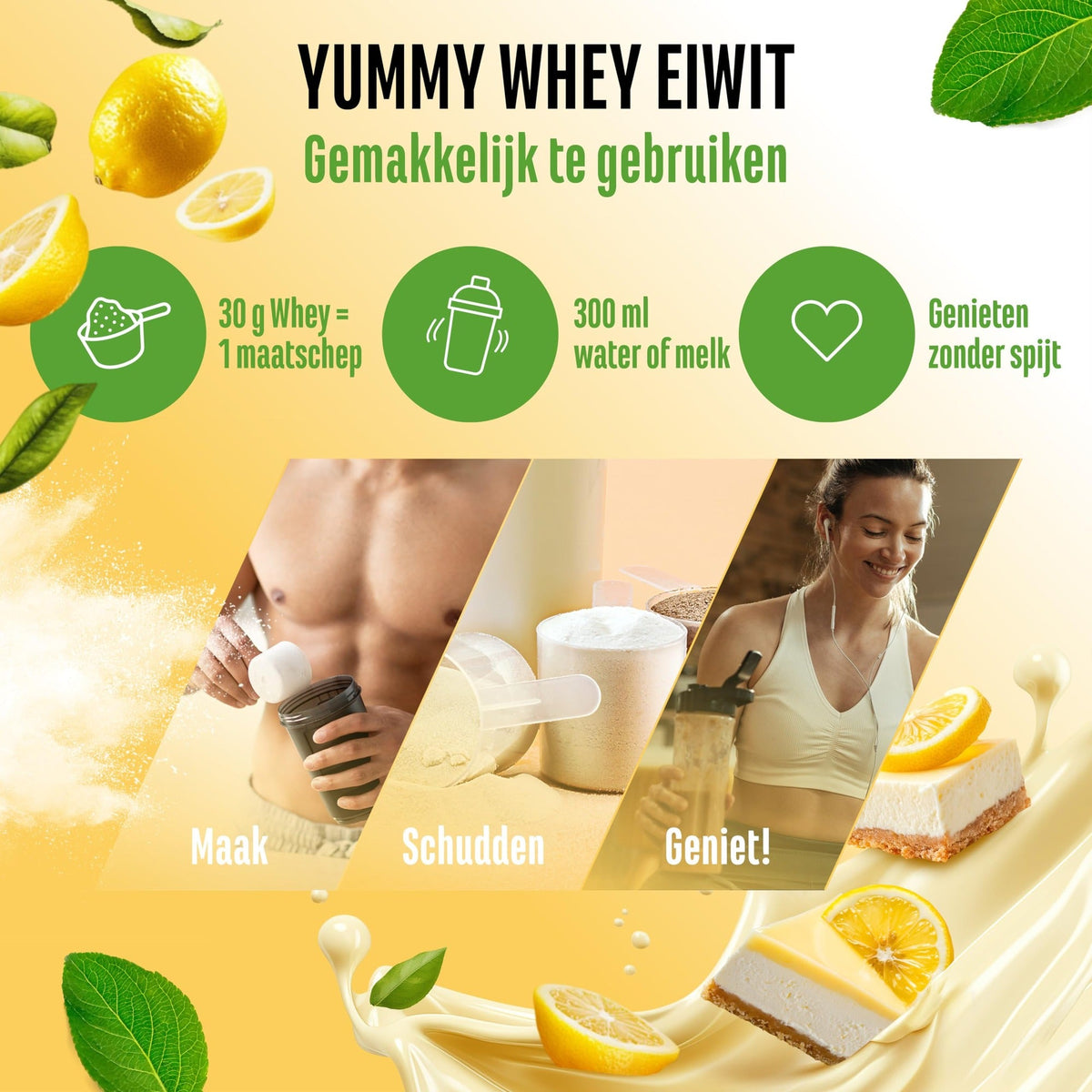 Yummy Whey Protein Lemon Cheesecake | 908 g | Vit4ever