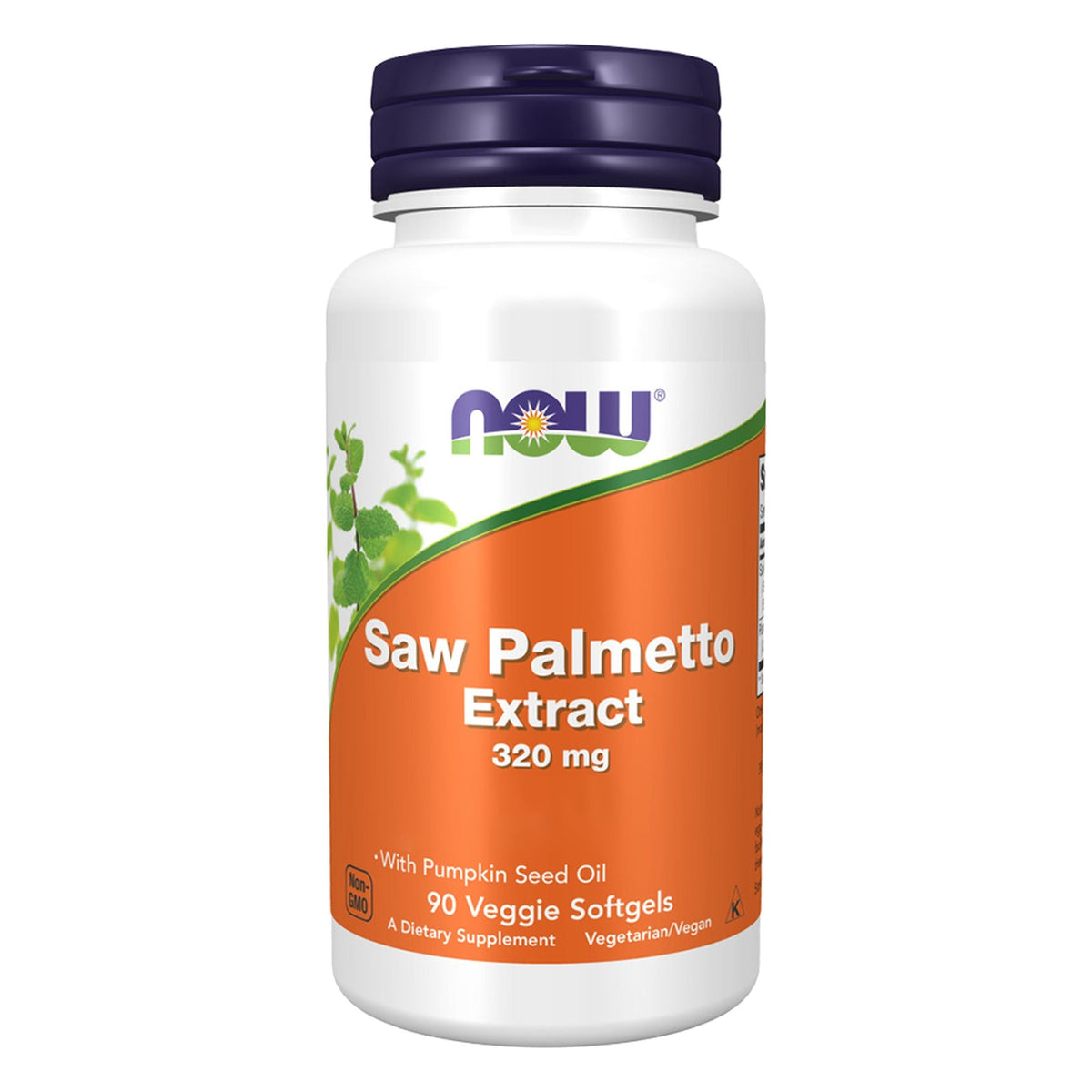 Sägepalmenextrakt 320mg mit Kürbiskernöl | 90 Softgels | NOW Foods