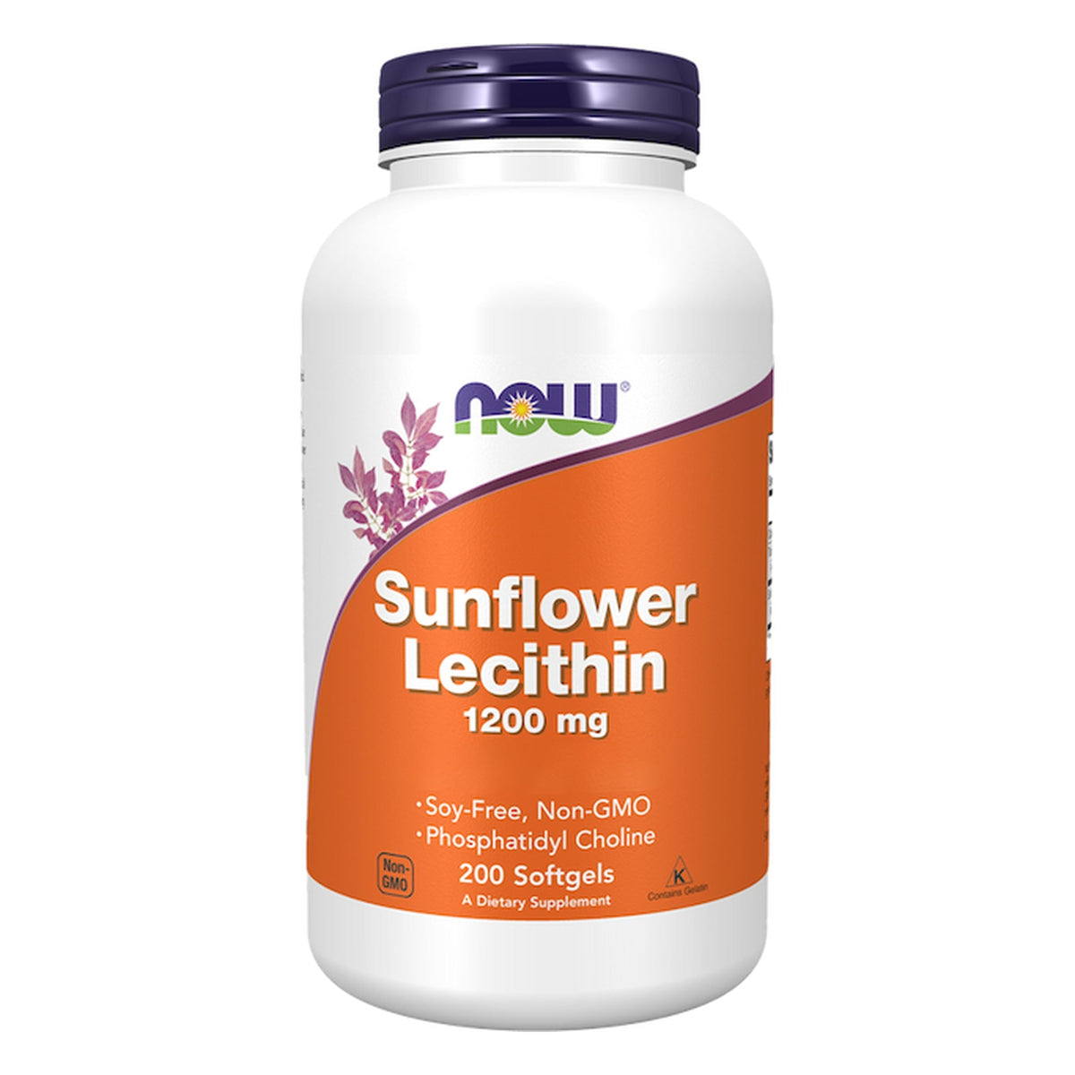 Dose NOW Foods Sonnenblumenlecithin 1200mg Softgels, 200 Softgels #Inhalt_200 Softgels